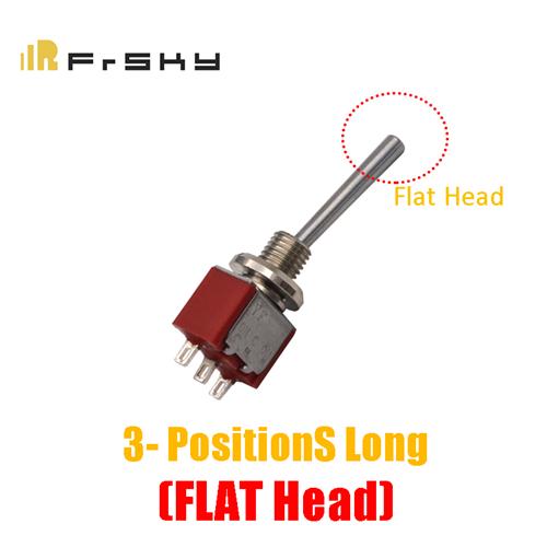 FrSKY Replacement 3 Pos Switch with Long, Round Toggle Flat Head w/Nut for Taranis Transmitter [2360